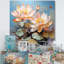 «Lotus Pond Blooms Come Alive IV», reproduction sur toile-1867873432-1659880843