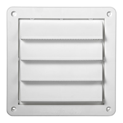 Lambro® 6-In. Plastic Fresh Air Intake Vent With Rain Guard & Removable Screen, White, 606W