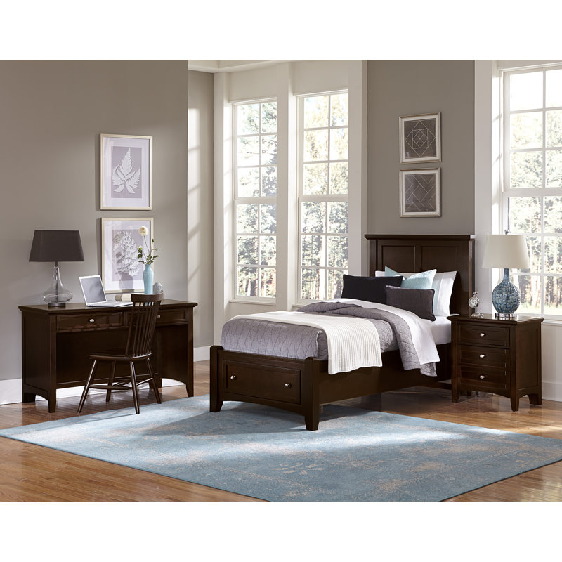 Yaovi 25'' W Nightstand, Merlot