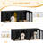 63" Dog Crate Furniture for 2 Dogs,XL Wooden Dog Cage with Divider & Cushion for Medium Large Dogs-221329099