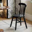 Chaise d'appoint noire Windsor (ensemble de 2)-130057092