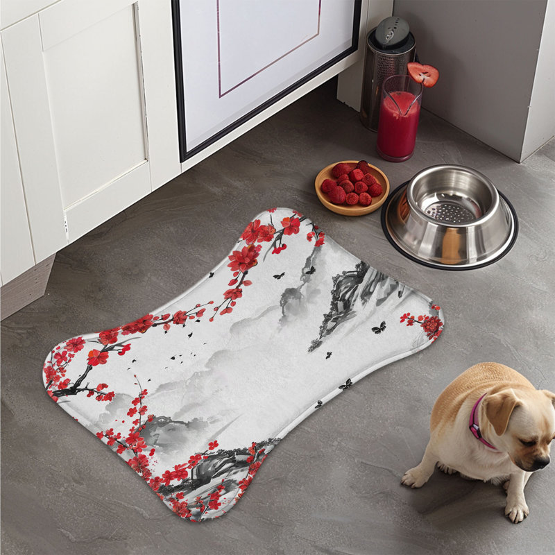 Tapis japonais en forme d'os - 1 pièce