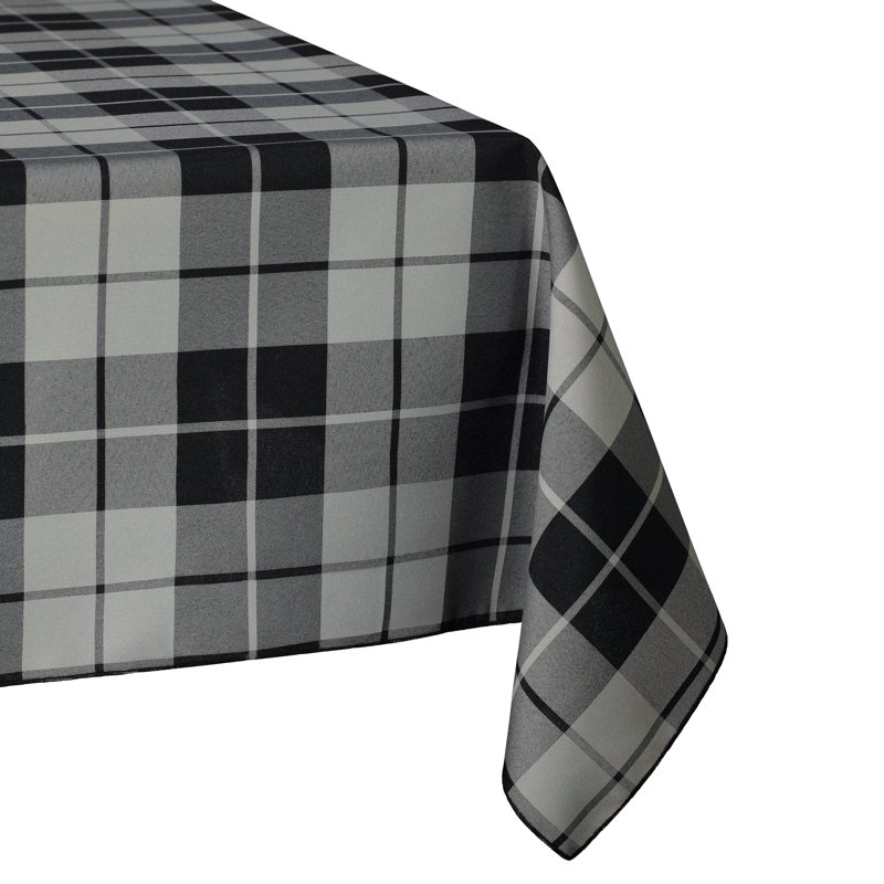 Nappe écossaise Woodland, rond 60 po, Gris