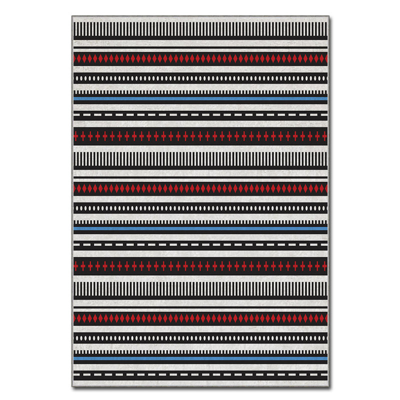 Luxurious Velvet Area Rug, 4.6 x 7.2 Feet | 100% Polyester, 740 g/m² | Non-Slip Felt Dot Underside, Machine Washable | Digital Print Design, Easy to Clean, Perfect for Living Room & Bedroom Décor
