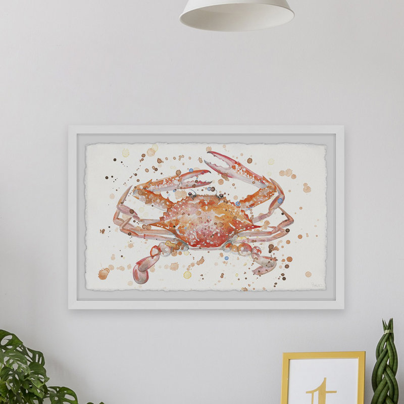 «Crab Splash», reproduction encadrée, H 24 po x l 36 po x P 1,5 po