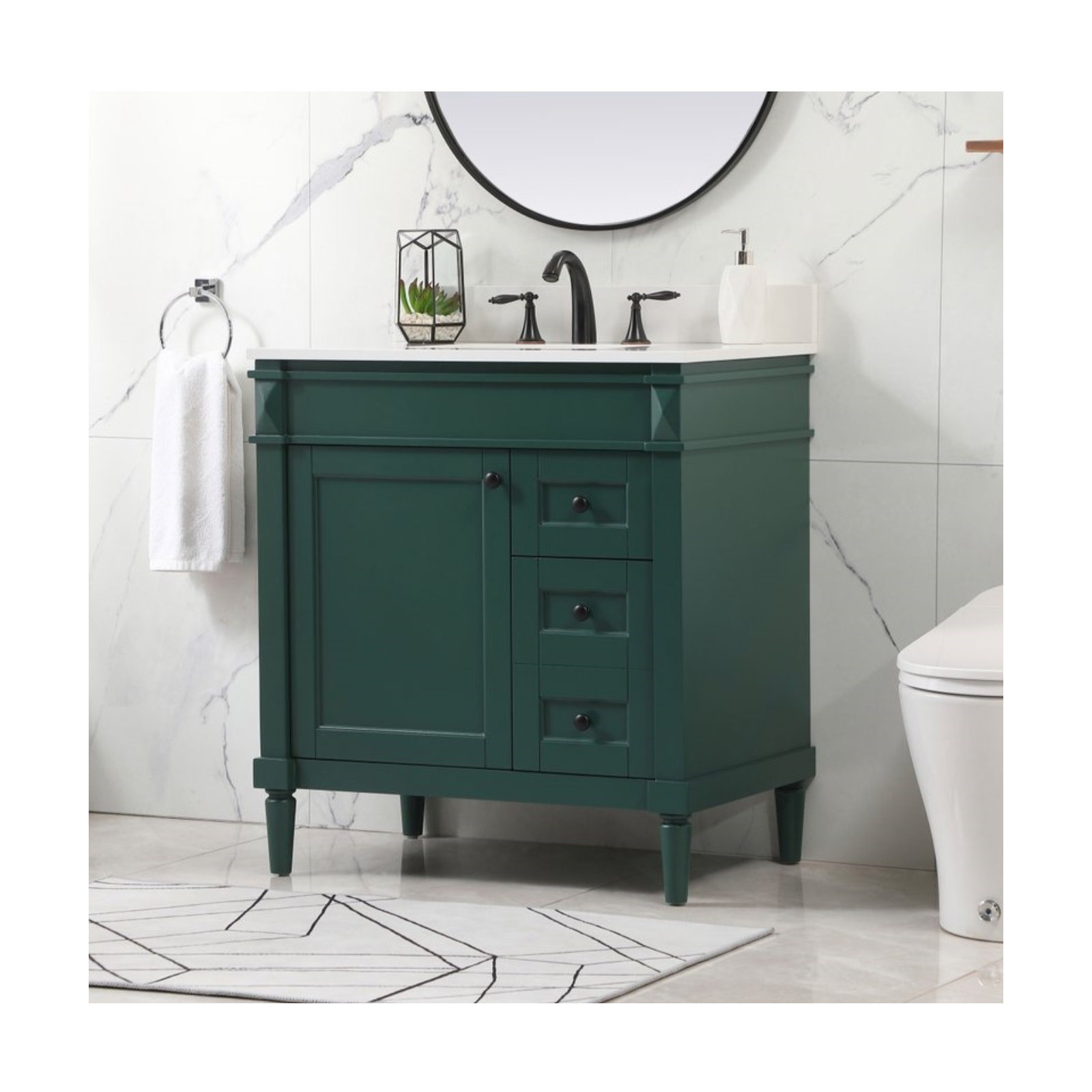 Readington 32'' Single Bathroom Vanity, Green