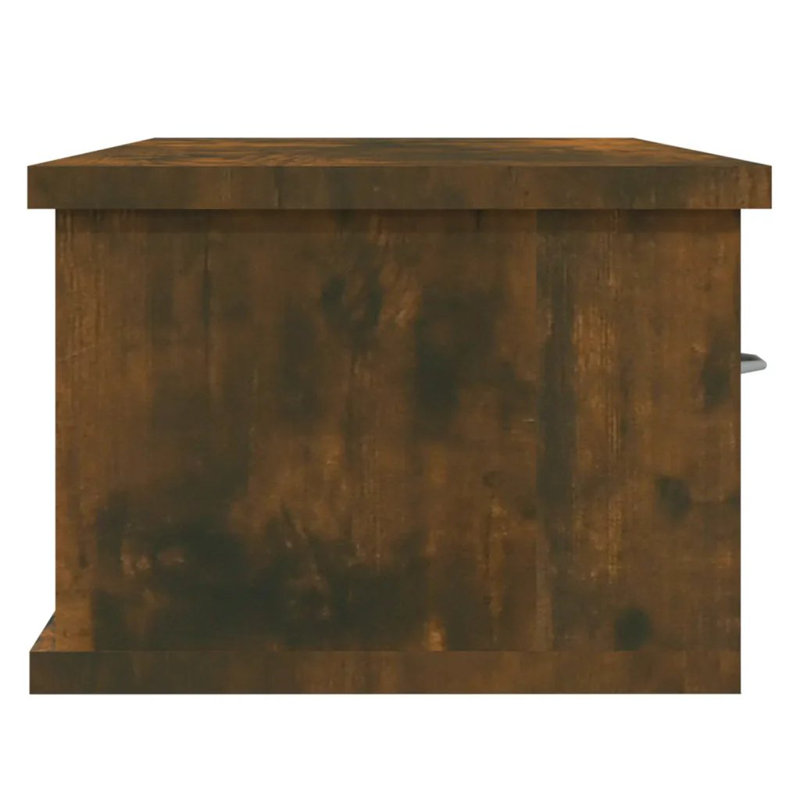Allendale Floating Shelf, Smoked Oak