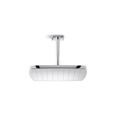 Foundations Air-Induction Soft Modern Square Rain Showerhead