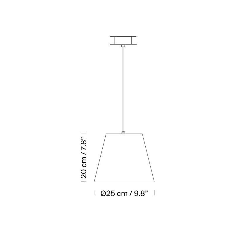 PT1, 1 Light, Satin Nickel/Black, 125.9" H x 9.8" W x 9.8" D