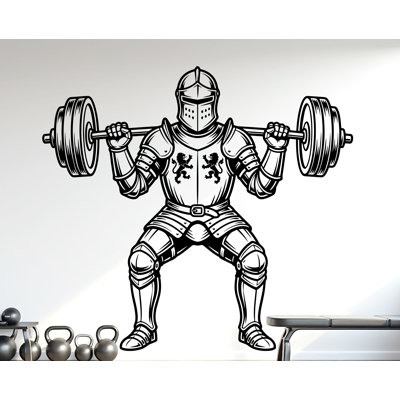 Medieval Knight Gym Wall Decor Ancient Fitness Wall Art Skull Gym Wall Decals Spartan Wall Decal Gifts Home Gym Wall Sticker Gym 1153DRS