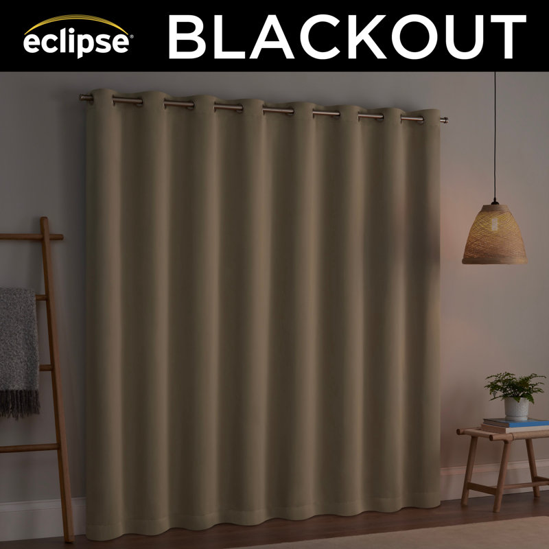 Wheat Blackout Grommet Extra Wide Sliding Patio Door Curtain Panel 84" x 100"