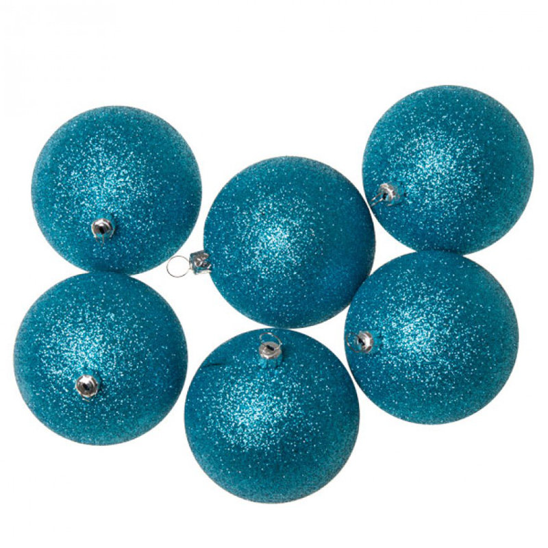 8cm Bauble, Aqua Turquoise
