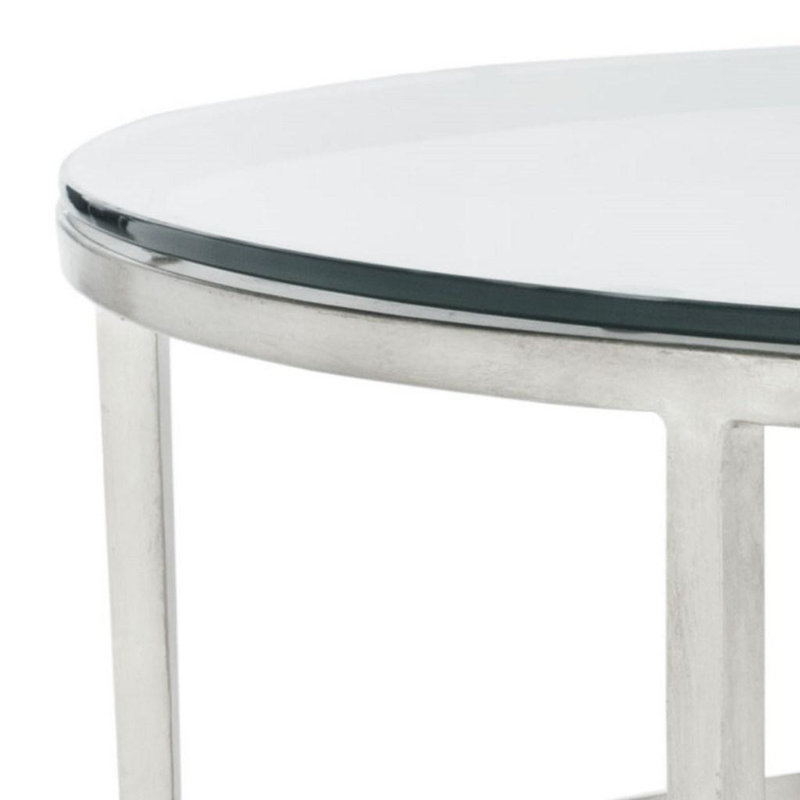 Edmund Cocktail Table, Antique Silver Gilt