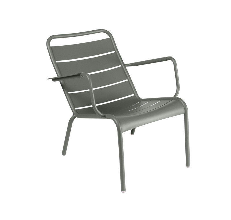 Luxembourg Metal Outdoor Lounge Chair, Rosemary