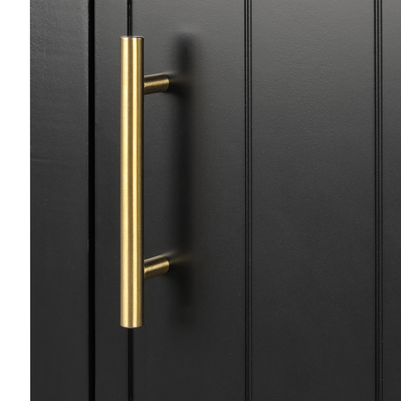 Meuble-lavabo 20 po avec comptoir en céramique, armoire et tablette ouverte, Noir