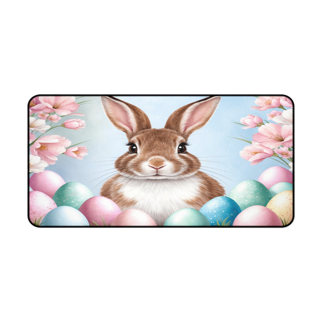 Cute Bunny Easter Desk Mat