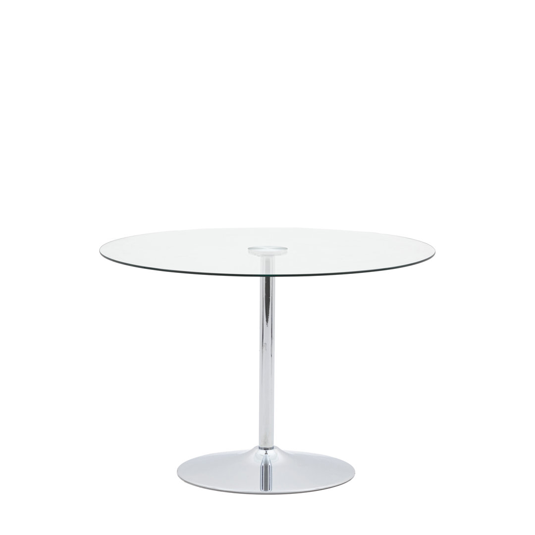 Aubrianne 110cm Iron Pedestal Dining Table