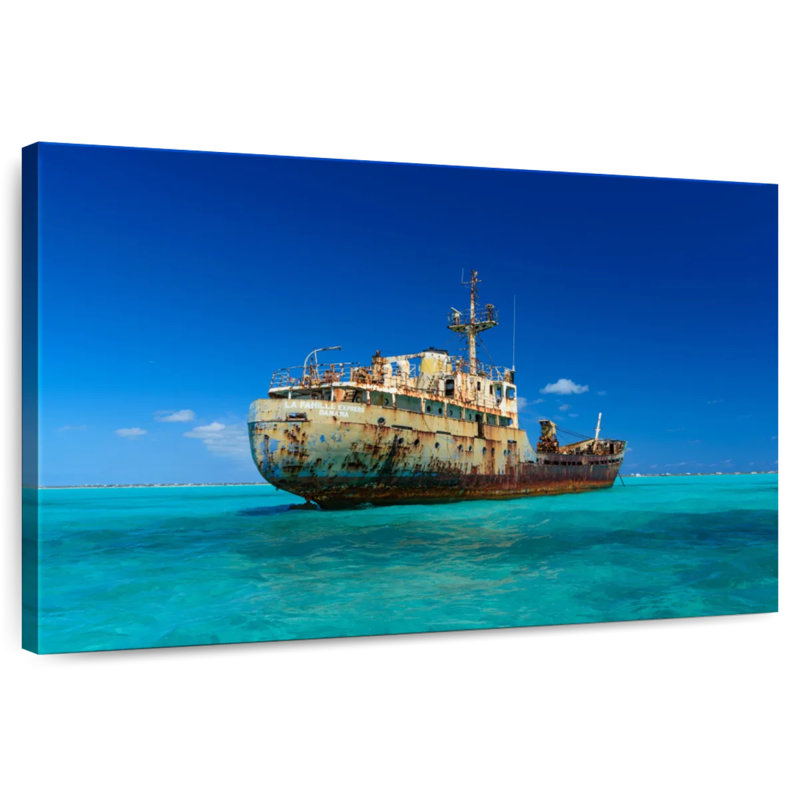 Mehar La Famille Express Shipwreck, 8" H x 12" W