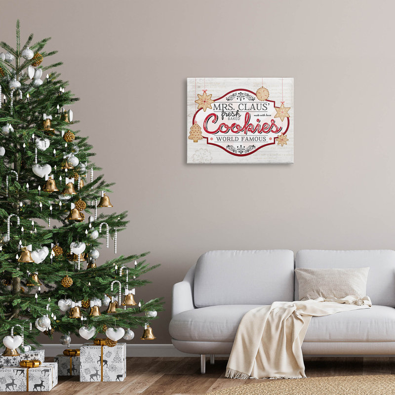 Art mural rétro sur toile, biscuits par Claus, par Jennifer Pugh, H 24 po x l 30 po x P 1,5 po