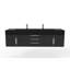 Ensemble de meuble-lavabo mural simple 72 po Nile-451037679-483649131-483649134