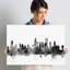 «Chicago Illinois Skyline» par Michael Tompsett, reproduction d'art sur toile tendue-22539758