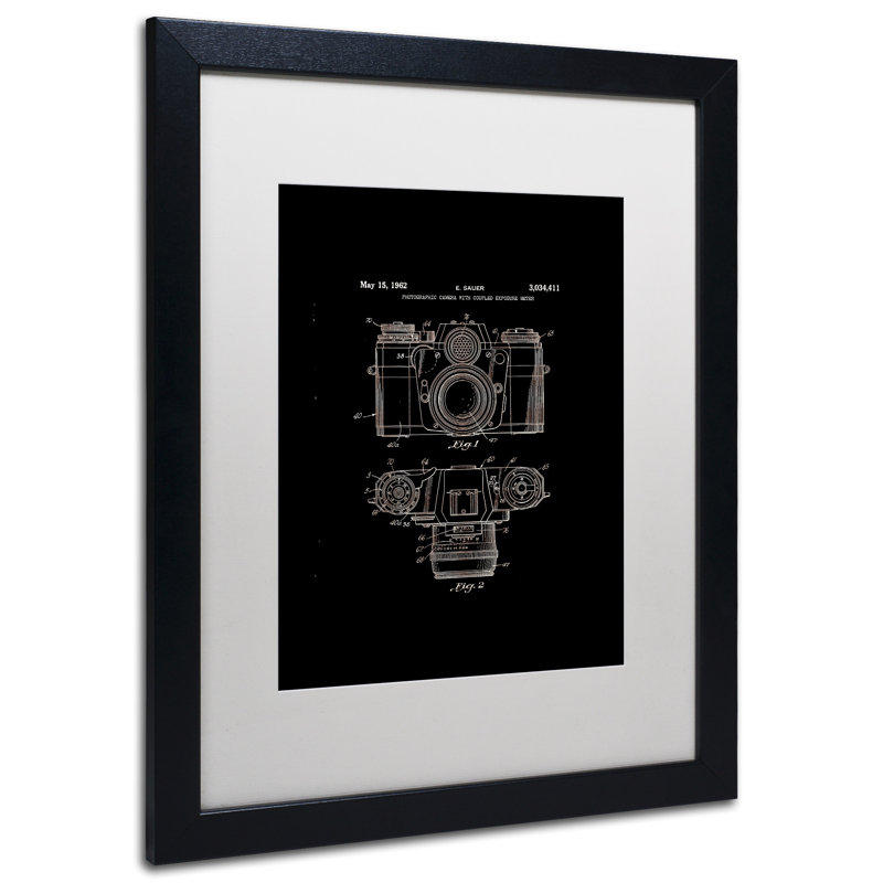 « graphic camera 1962 », impression sur toile encadrée, H 20 po x l 16 po x P 0,5 po