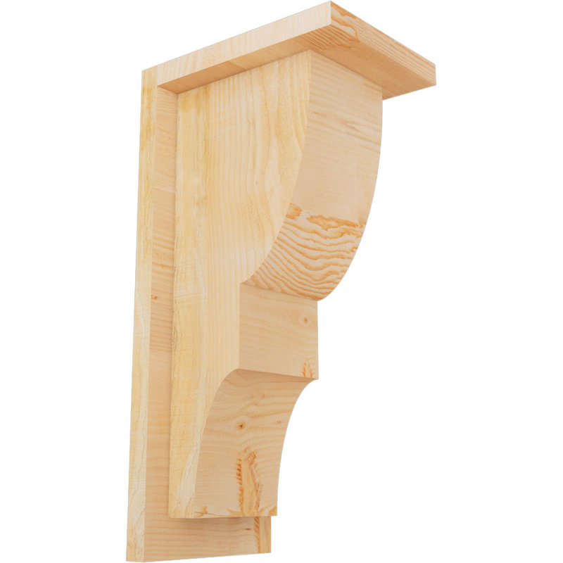 Corbeau Ridgewood avec contre-plaque, H 16 po x l 6 po x P 8 po, Sapin de Douglas, Sciage brut