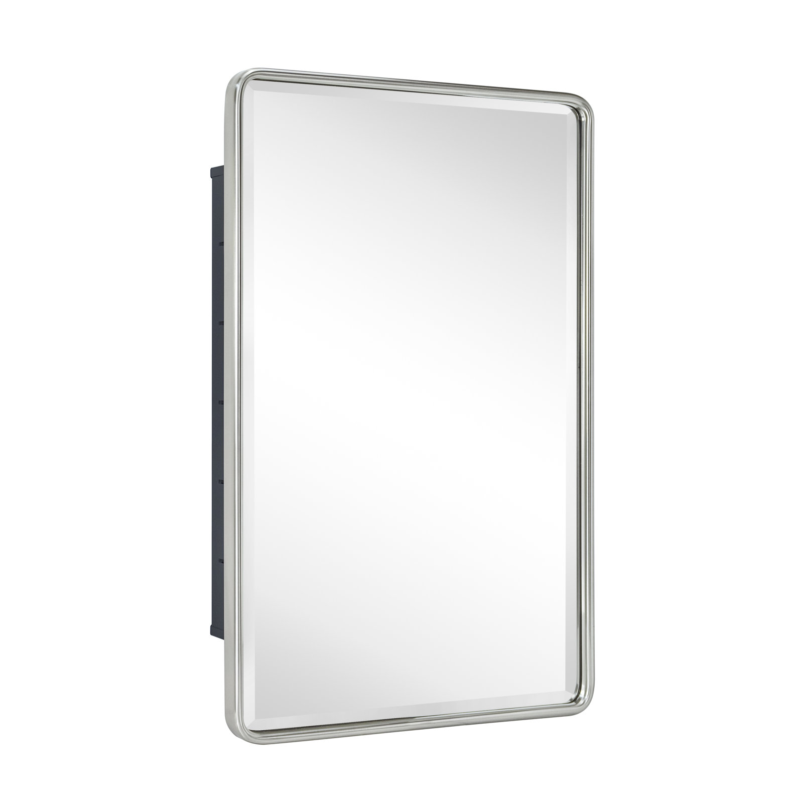 Recessed Medicine Cabinet, Brushed Nickel, 24" x 16"