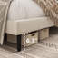 Structure de lit plateforme et revêtement en velours-617278160