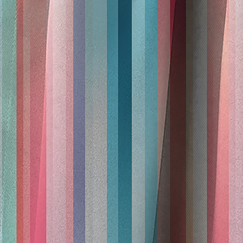 Motif rayé arc-en-ciel à rayures Candyland - 1 panneaux, L 52 po x L 84 po