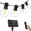 Alterma 1830cm Solar Powered 30 - Bulb Festoon Lights String Light