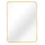 Miroir mural 22x30 pouces rectangulaire en or pour les espaces de salle de bain contemporains - Alliage d'aluminium, conception incassable sans cadre en verre et métal, manuel d'installation-1207831865