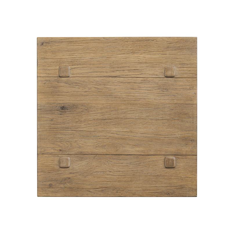 Zeno End Table, Distressed Blonde Oak