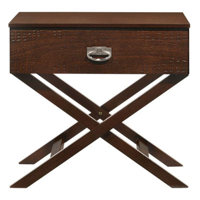 1 - Drawer Nightstand in Cappuccino Brown by Latitude Run