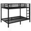 Lit superposé robuste en métal pour adultes, mobilier de chambre peu encombrant