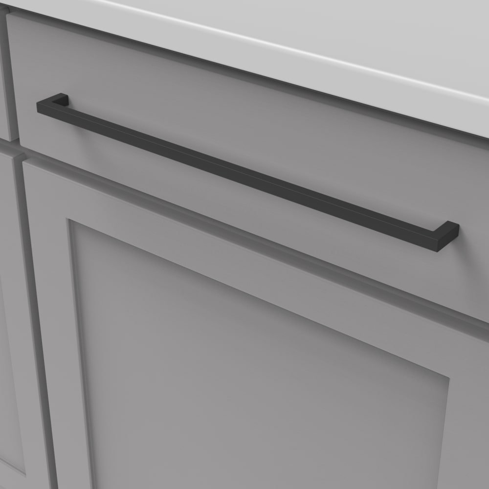 Skylight Cabinet Handle Pull, Matte Black, 18", 1