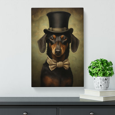 Dachshund Realism - Print on Canvas