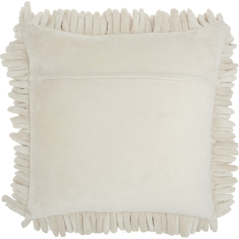  Housse de coussin carré et insert, Ivoire