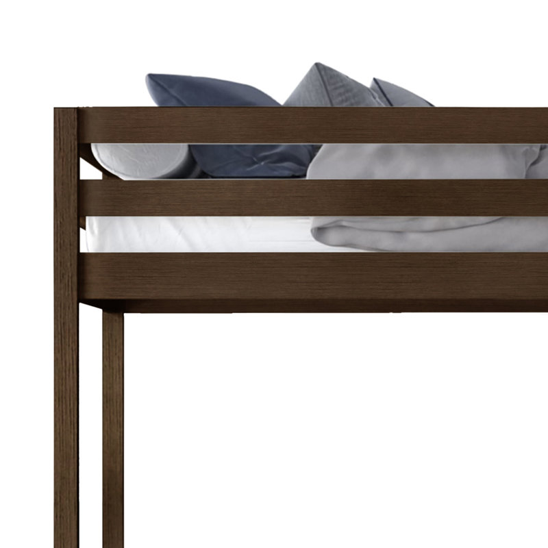 Goodfield Kids Twin Bunk Bed, Walnut