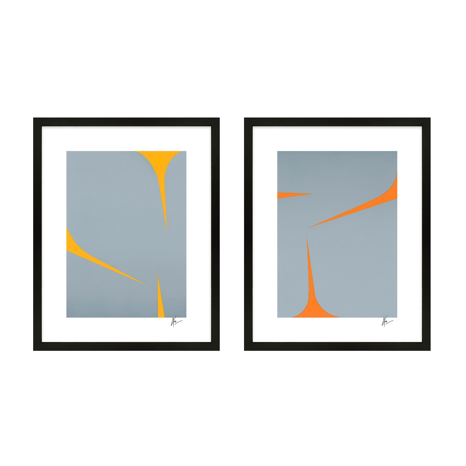 Clouds. Set Of 2 by Lee Lessem, Black, 20" W x 25" H