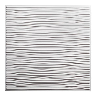 Waterproof Designer Series 23.75'' L x 23.75'' W Textured Vinyl Drop-In Ceiling Tile