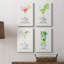 Cosmopolitan - ensemble de 4 peintures sur toile tendue-2104830307
