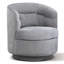 Fauteuil demi-tonneau pivotant de 29 po de largeur avec coussin lombaire-1565027378