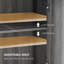 Armoire de rangement, buffet, panneaux de particules et buffets Farmhouse Gray