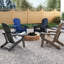  Chaise Adirondack pliante Cheryce en PEHD avec porte-gobelet-67149132