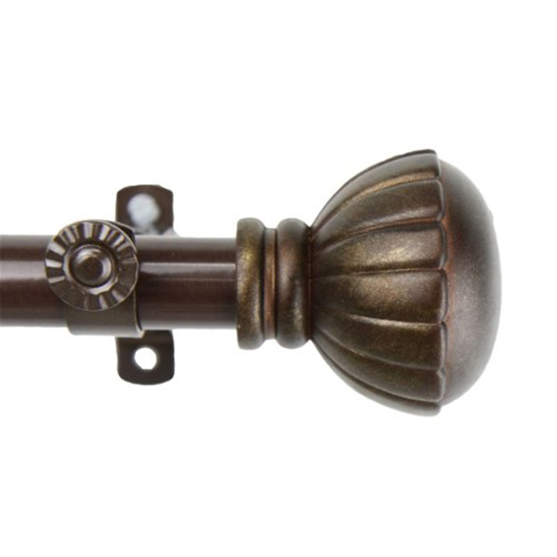  Tringle à rideaux 13/16 po Magnolia, 28" - 48", Chrome