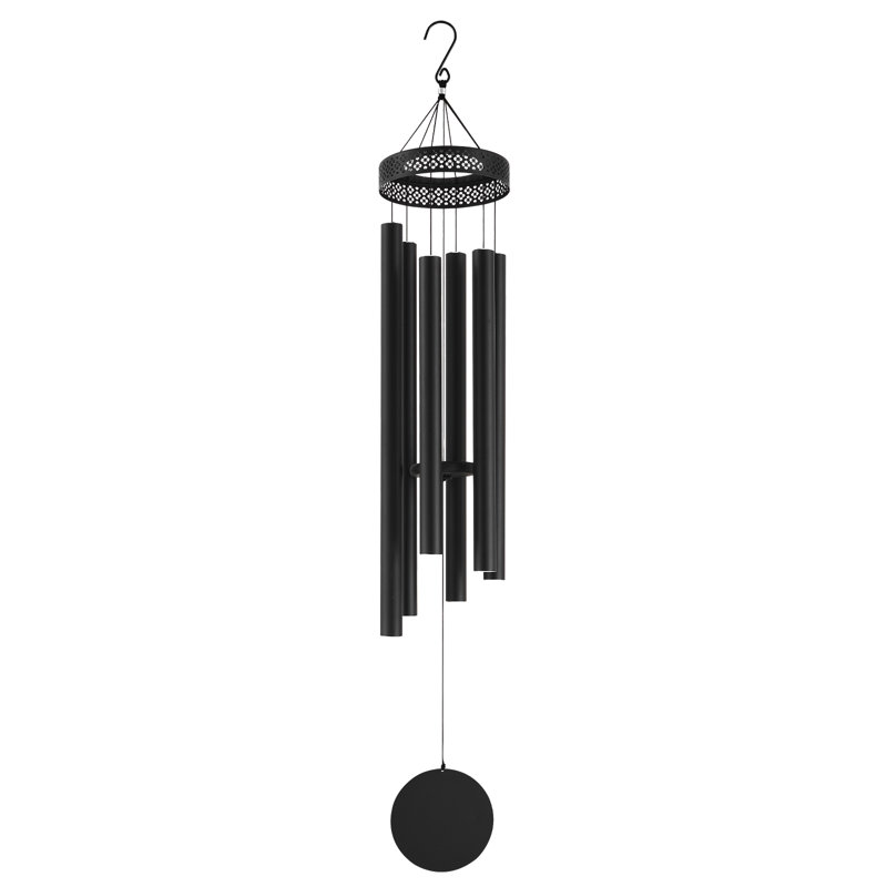 Carillons pour l'extérieur Arlmont & Co., H 9 po x l 58 po x P 9 po, Noir, noir, noir, noir