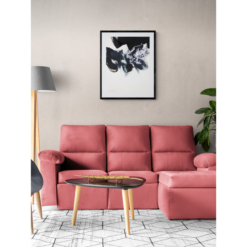 # 1 par Simona Gocan - Peinture, Papier avec cadre noir, H 31,25 po x l 25,25 po