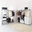 Fiona Wood And Metal Walk-In Closet With One Drawer