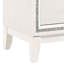 Table de chevet blanche 2 chambres - Vaste espace de rangement et mécanisme d'arrêt pour une touche moderne spacieuse avec fonctionnalité